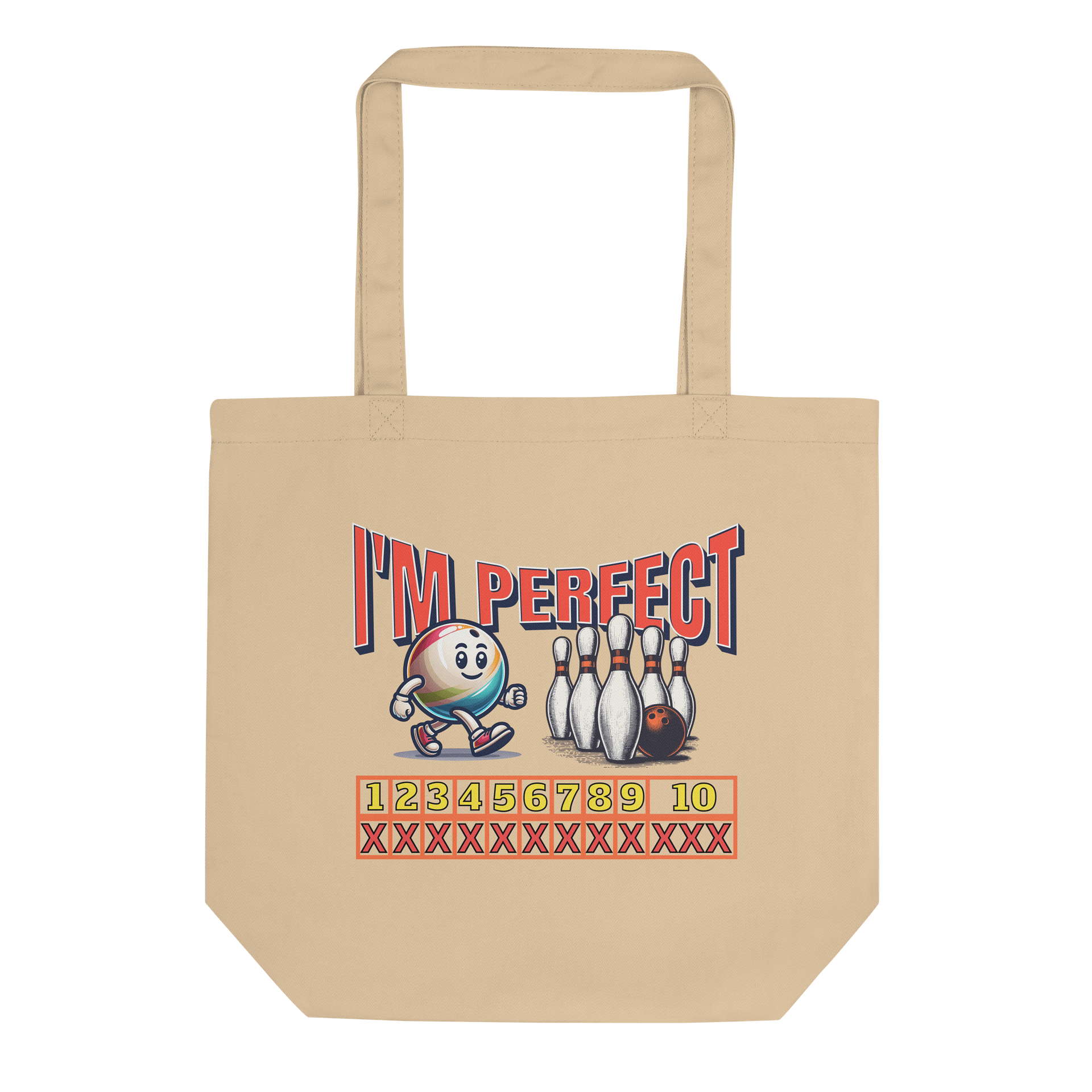 Im Perfect Bowling Strike Statement Eco Tote product image (1)