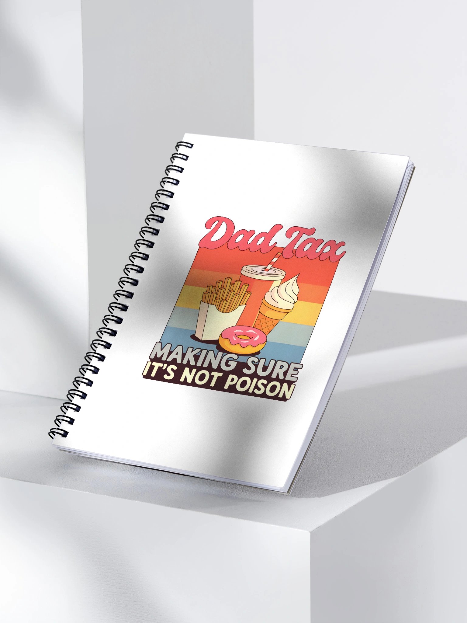 Funny Dad Tax Spiral Notebook – Vintage Food Humor Gift for Dads product image (3)