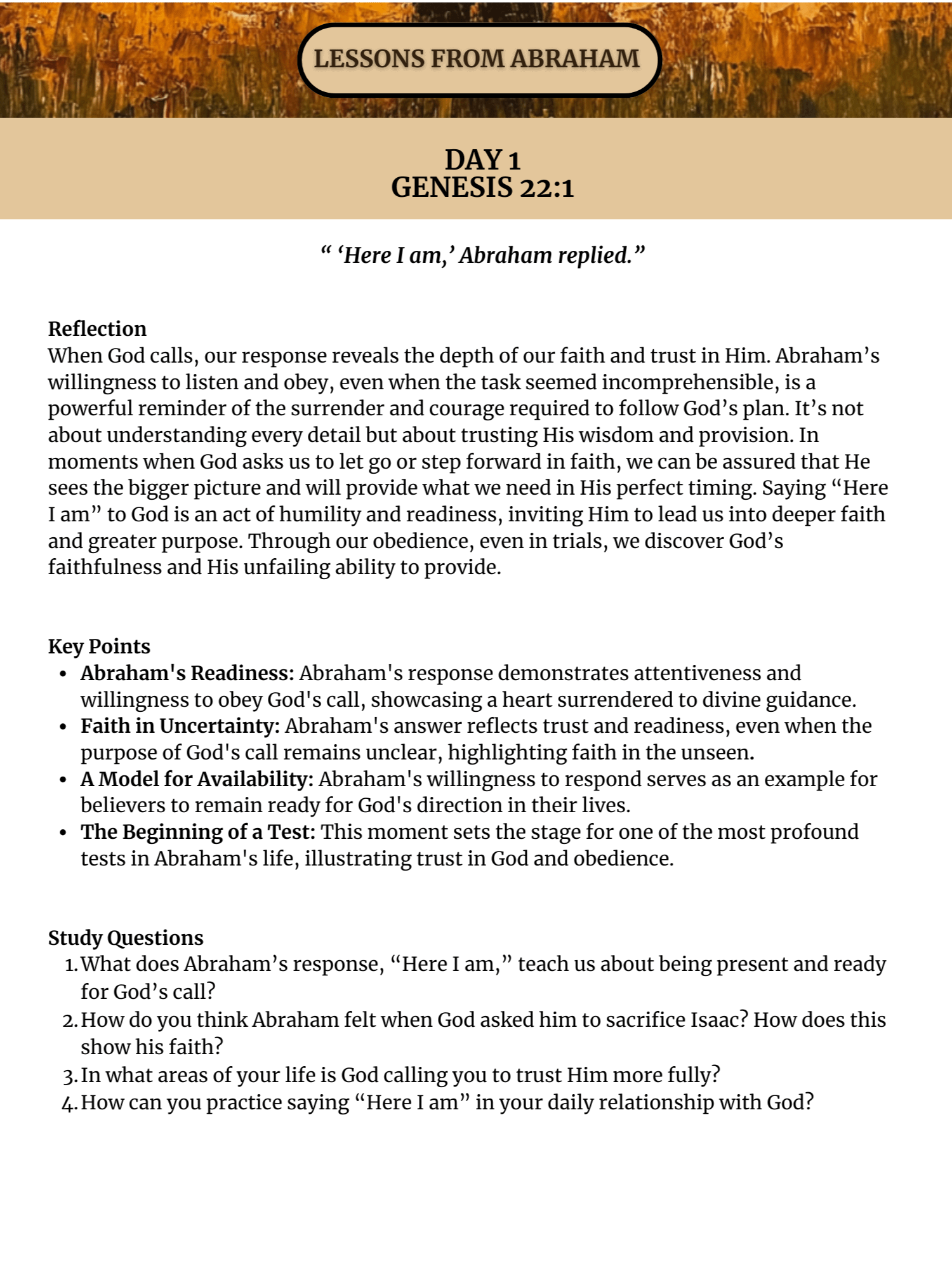 "Here I Am Lord" Christian Devotional Bible Study Guide Journal product image (2)