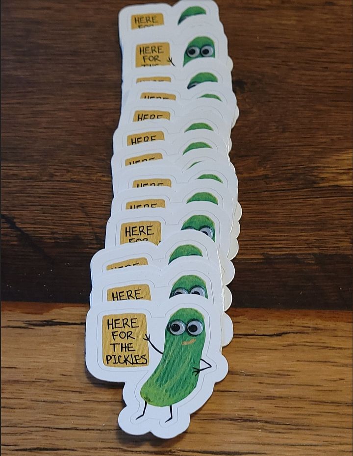 Here for the Pickles Die-Cut Stickers product image (2)