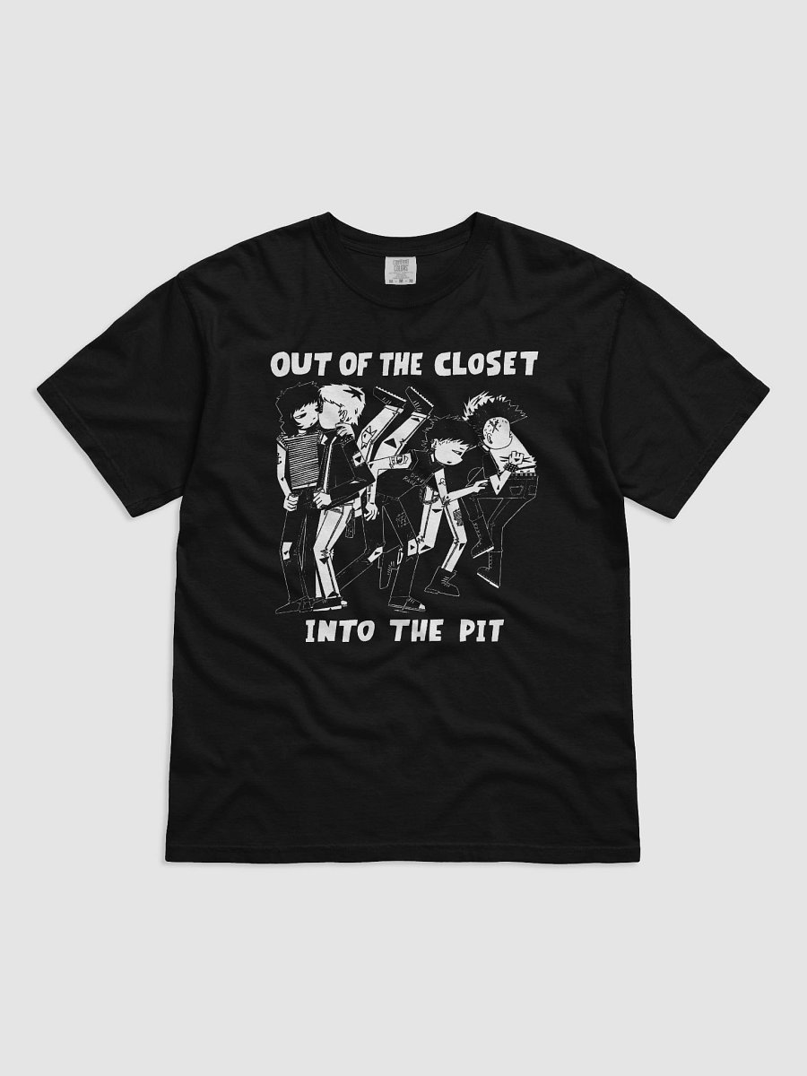 Out of the Closet, Into the Pit Black T-Shirt product image (1)
