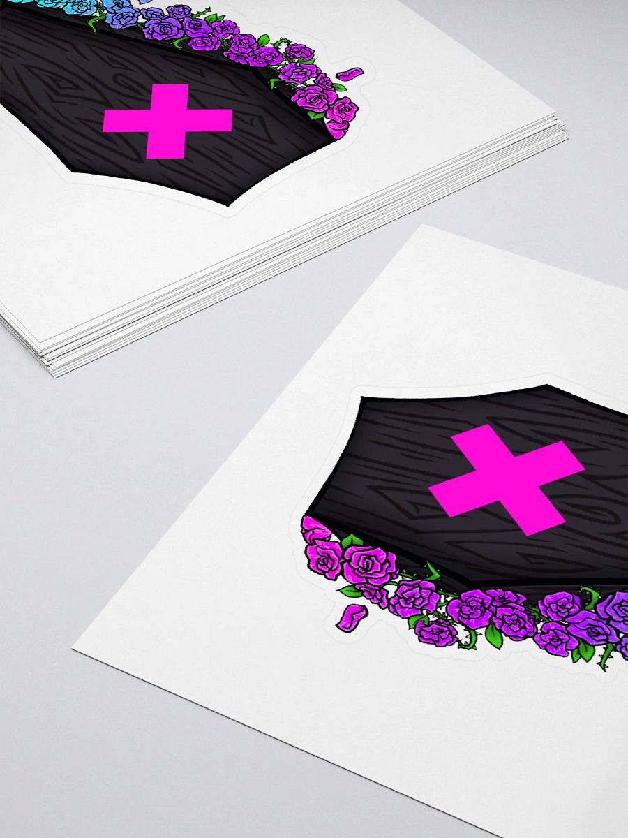 Neon Coffin Kiss cut Sticker product image (11)