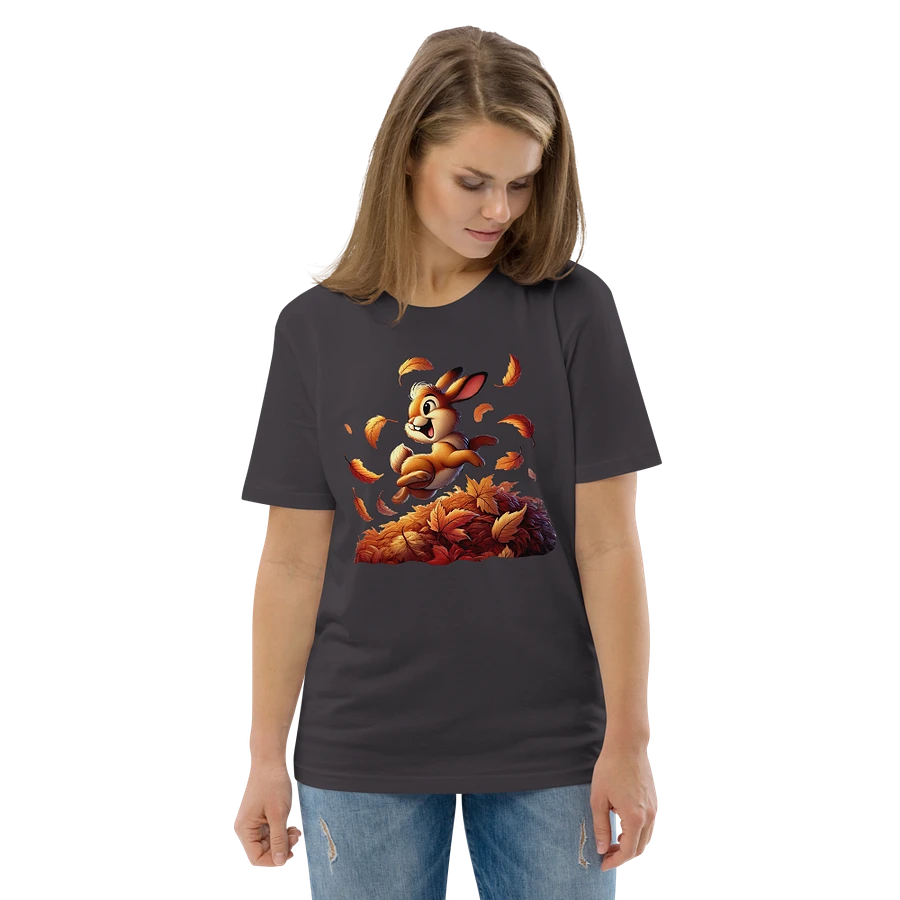 Autumn Leaves Bunny Organic Unisex T-Shirt product image (175)