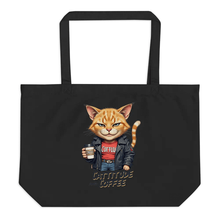 Cattitude & Coffee Organic Tote product image (1)