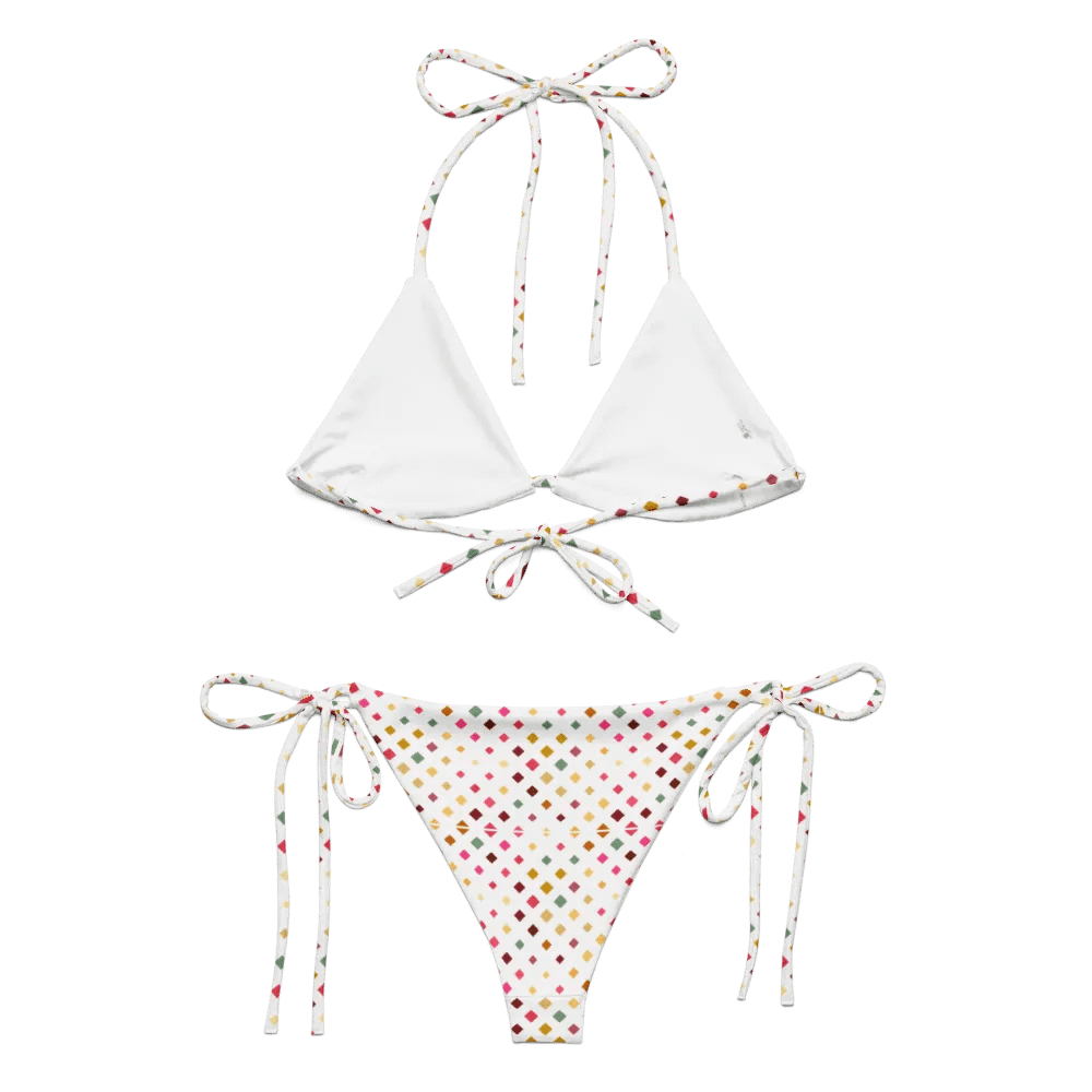 Colorful Square Pattern Design String Bikini product image (5)