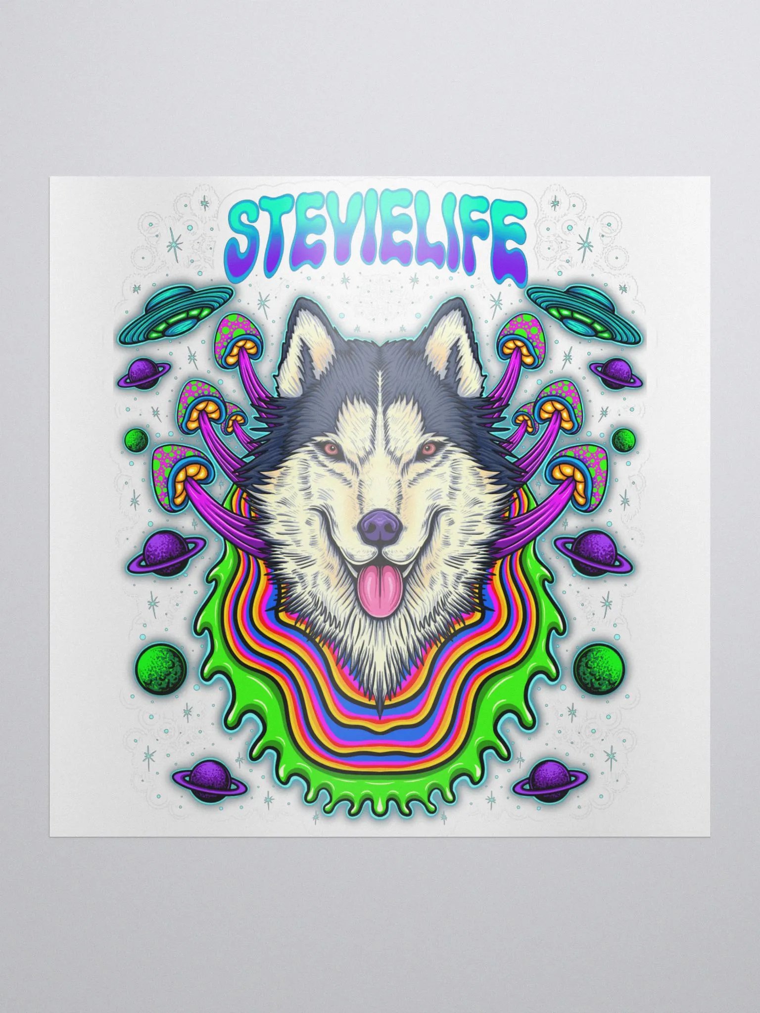 Sticker Psycho Wolf product image (1)