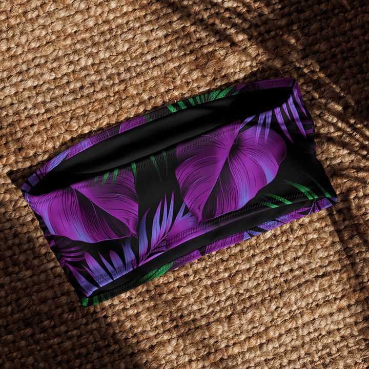 THELAZYJUNGLE All-Over Print Bandeau Bikini Top product image (1)