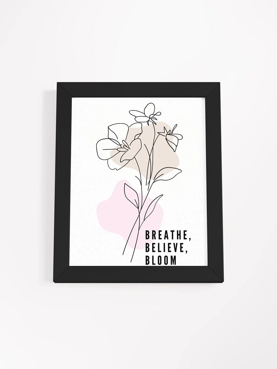 Minimalist Floral Line Art – Framed Elegant Flower Wall Decor for Modern Interiors product image (1)