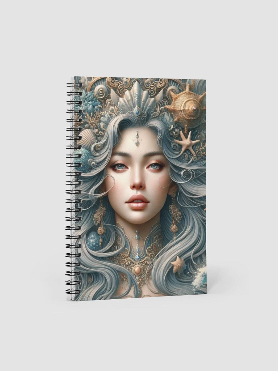 Ocean Goddess Aman Sinaya Spiral Notebook - Mystical Sea Queen Journal, Ruled Line Notebook, Filipino Sea Goddess Stationery, Oceanic product image (3)