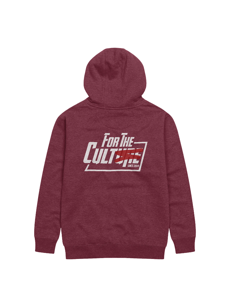 For the Culture White / Red Hoodie