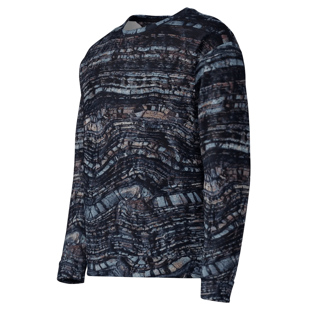 Dark Blue Stone Texture Sweatshirt product image (6)