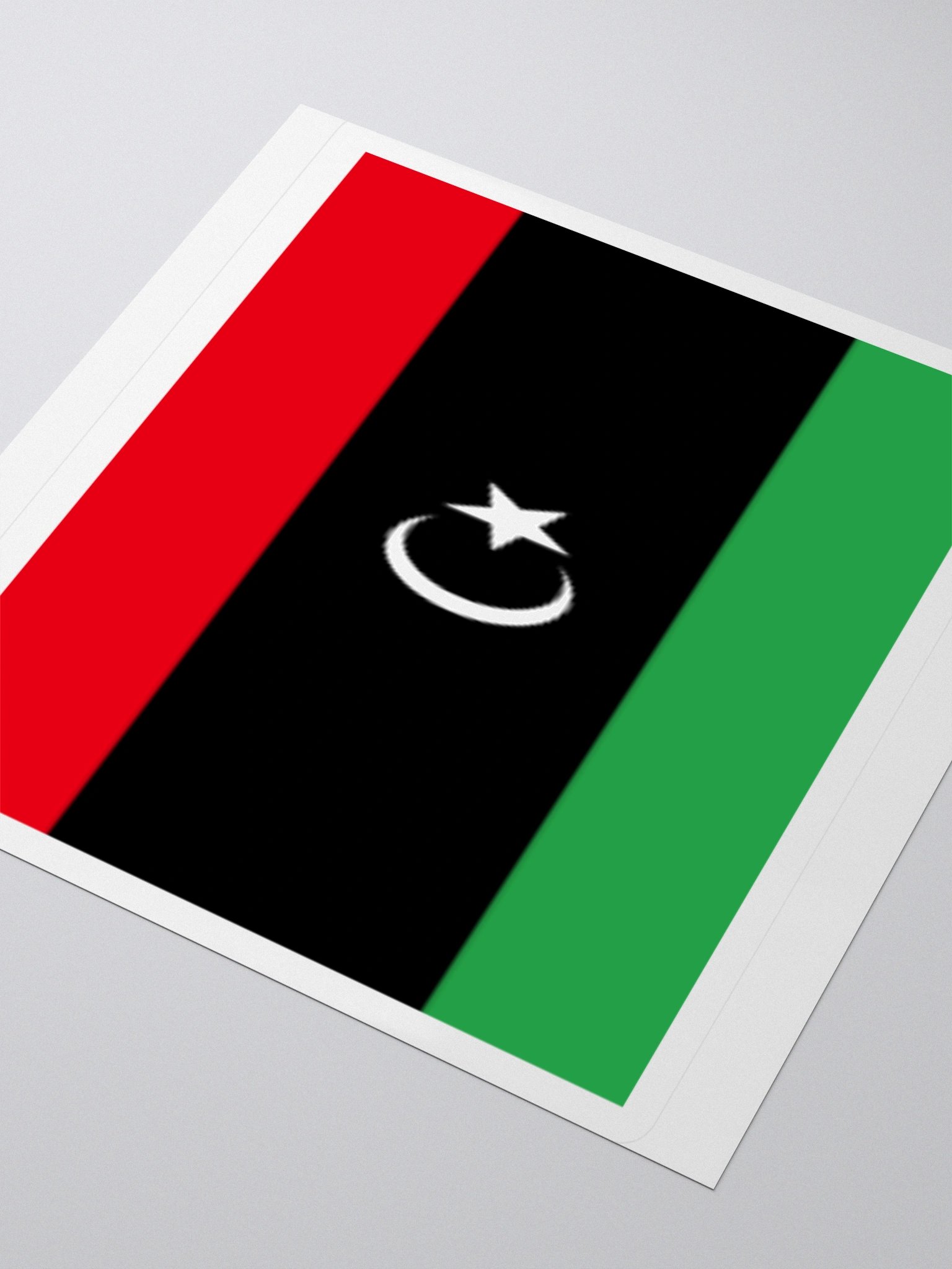 Libya Flag Sticker | Crescent Star Design | Durable Vinyl | 3 Sizes product image (8)
