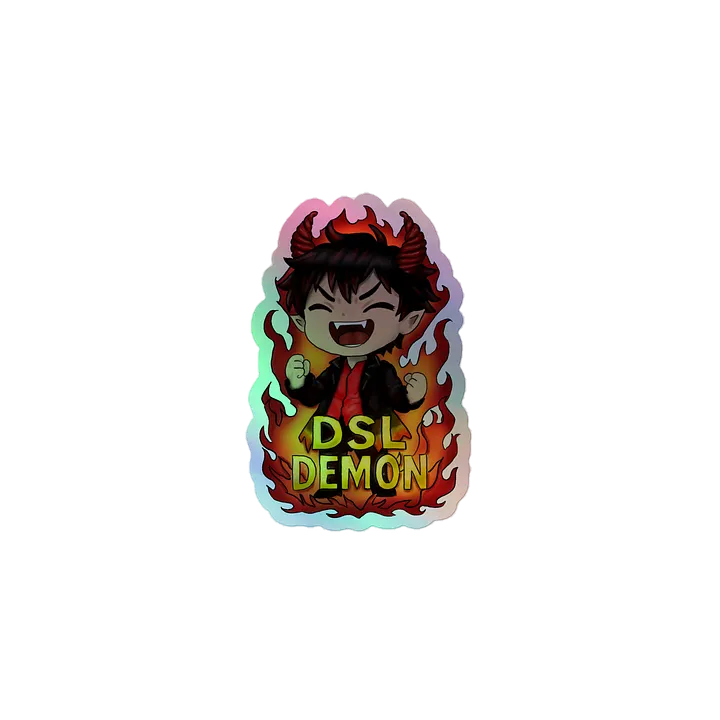 Demon Kiss-Cut Holographic Sticker Sheet product image (1)