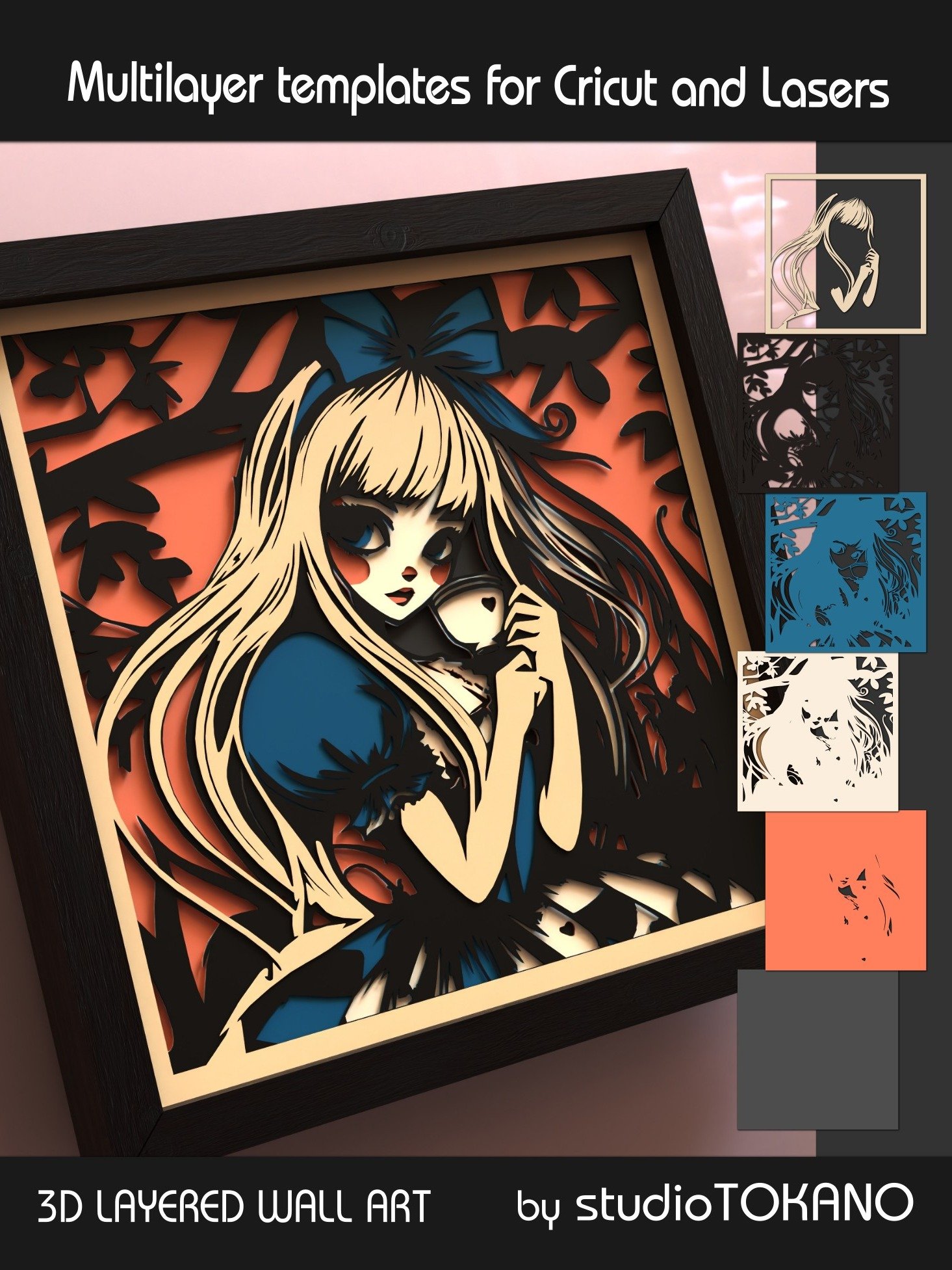 Alice 3D layered Shadowbox product image (7)