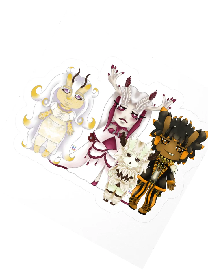 Supernatural Couple Chibi stickie product image (5)