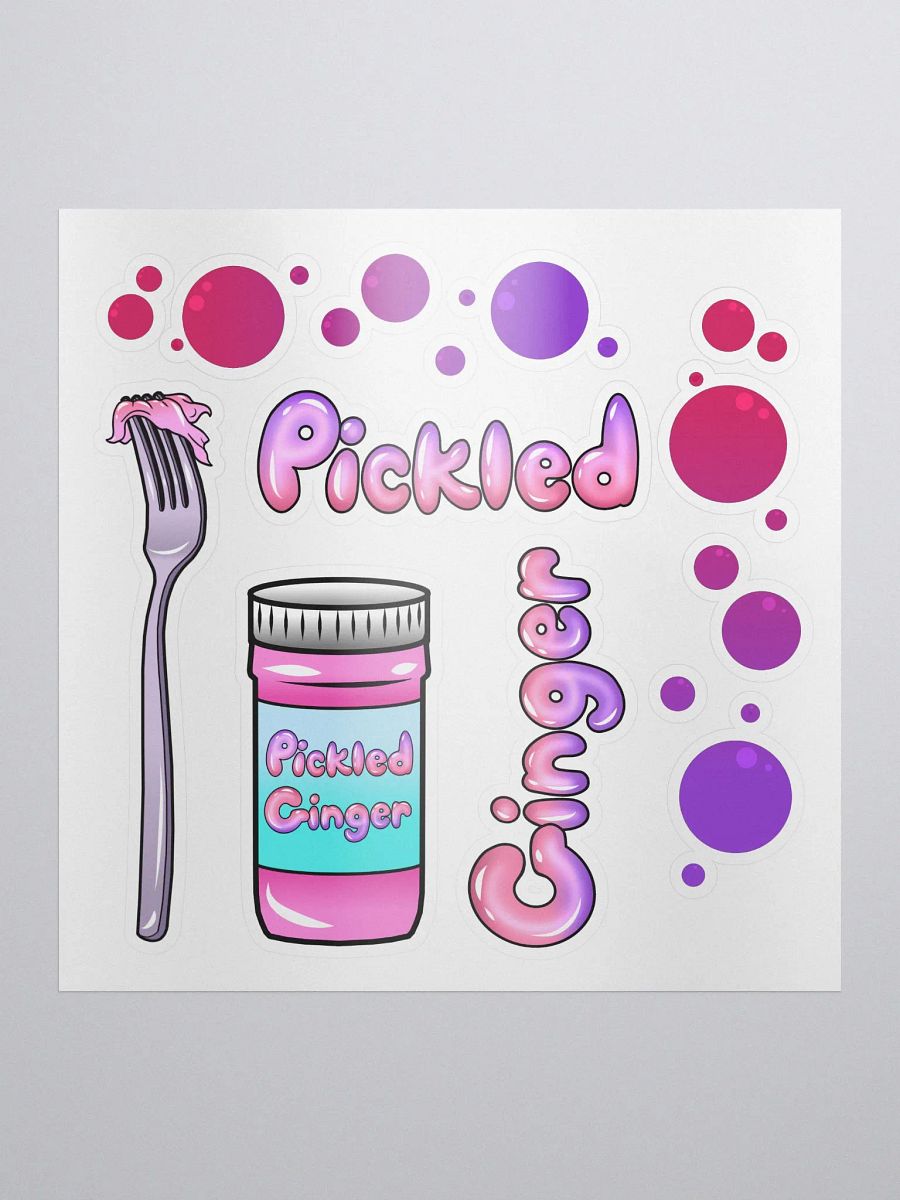 Pickled Ginger Sticker Sheet product image (1)