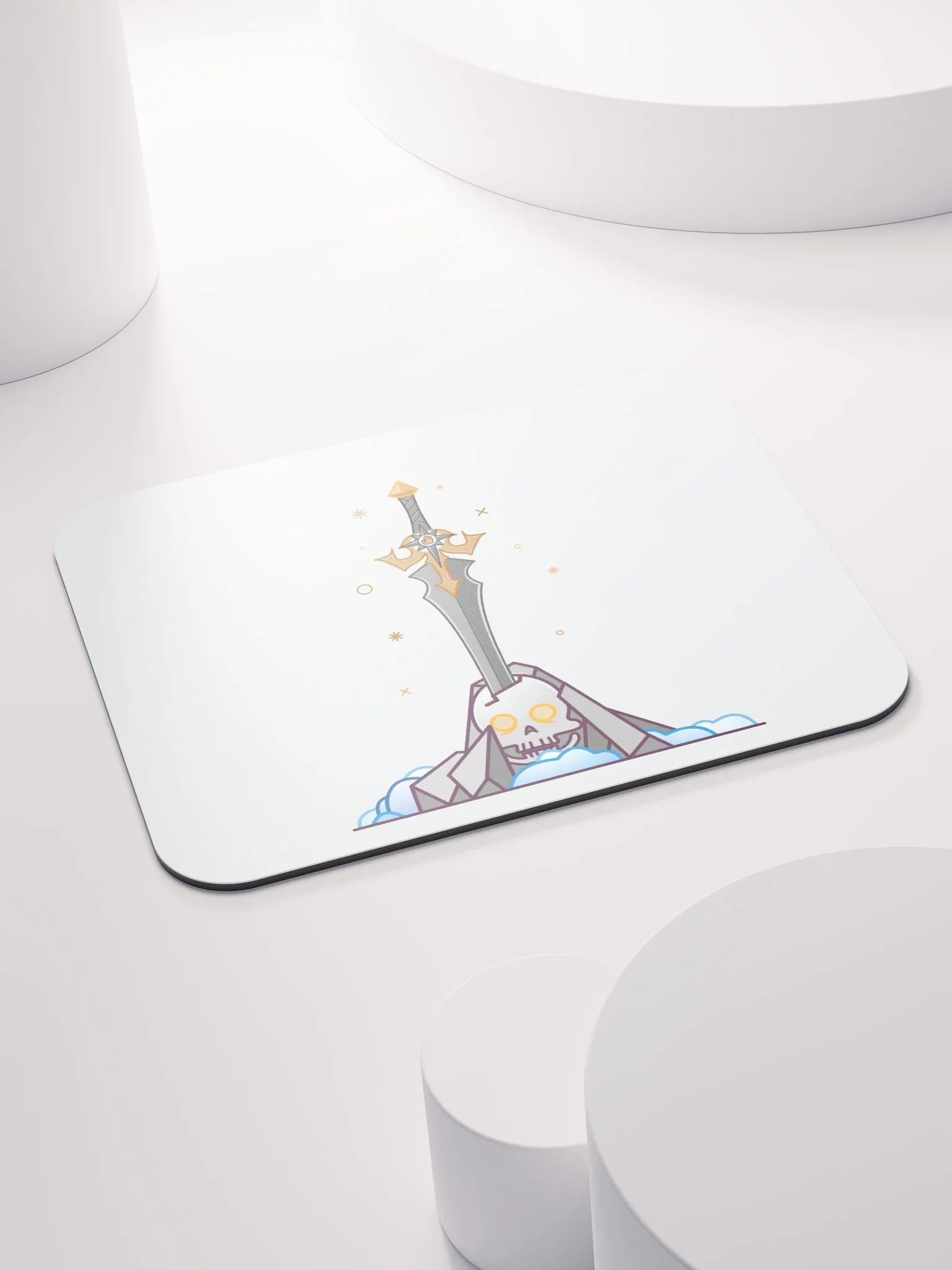 Sword in the Skull - Argent Variation - Mouse Pad product image (4)