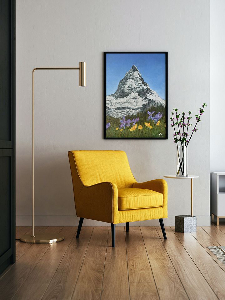 Dainty Flowers by the Matterhorn Art Print product image (1)