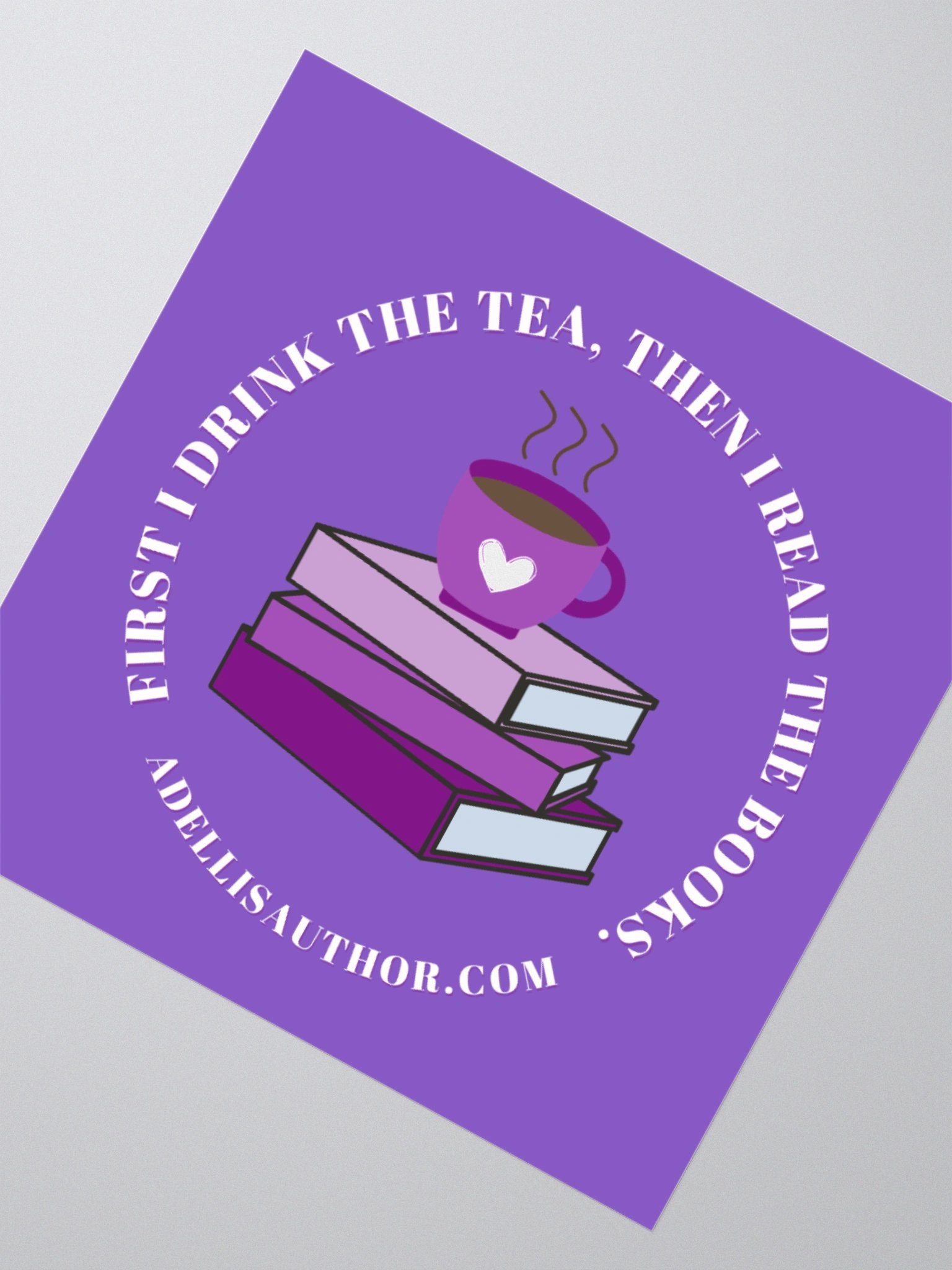 Drink Tea Read Books Sticker product image (2)