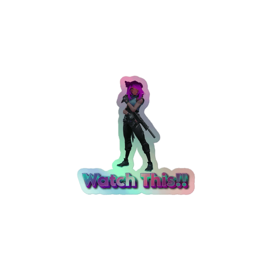 Jett Watch This!! Holographic Sticker product image (1)