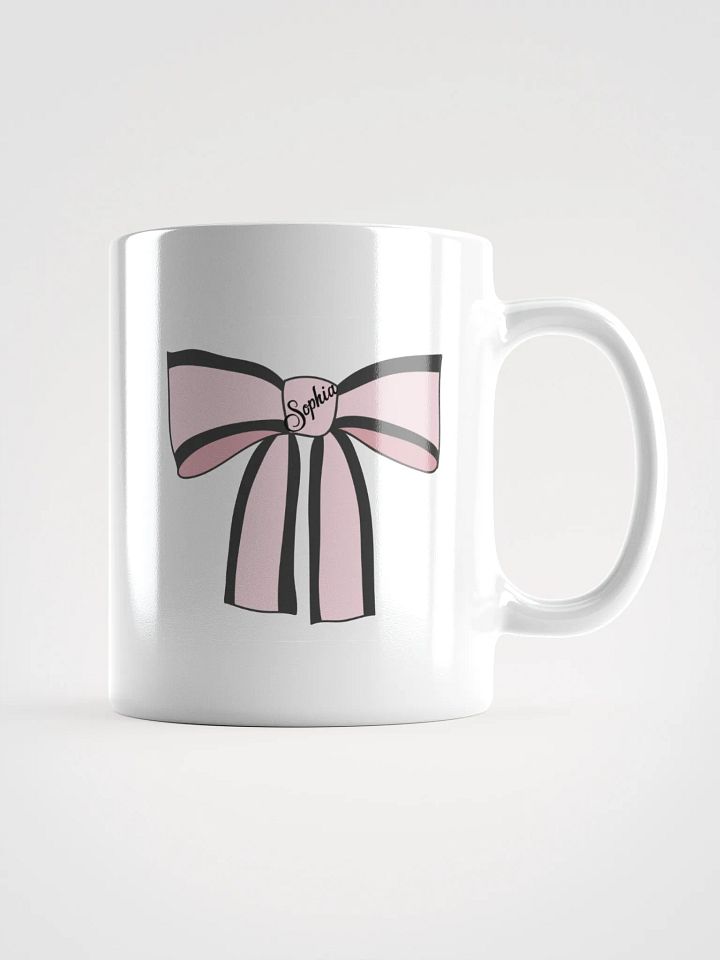 Sophia's Bow White Glossy Mug product image (2)