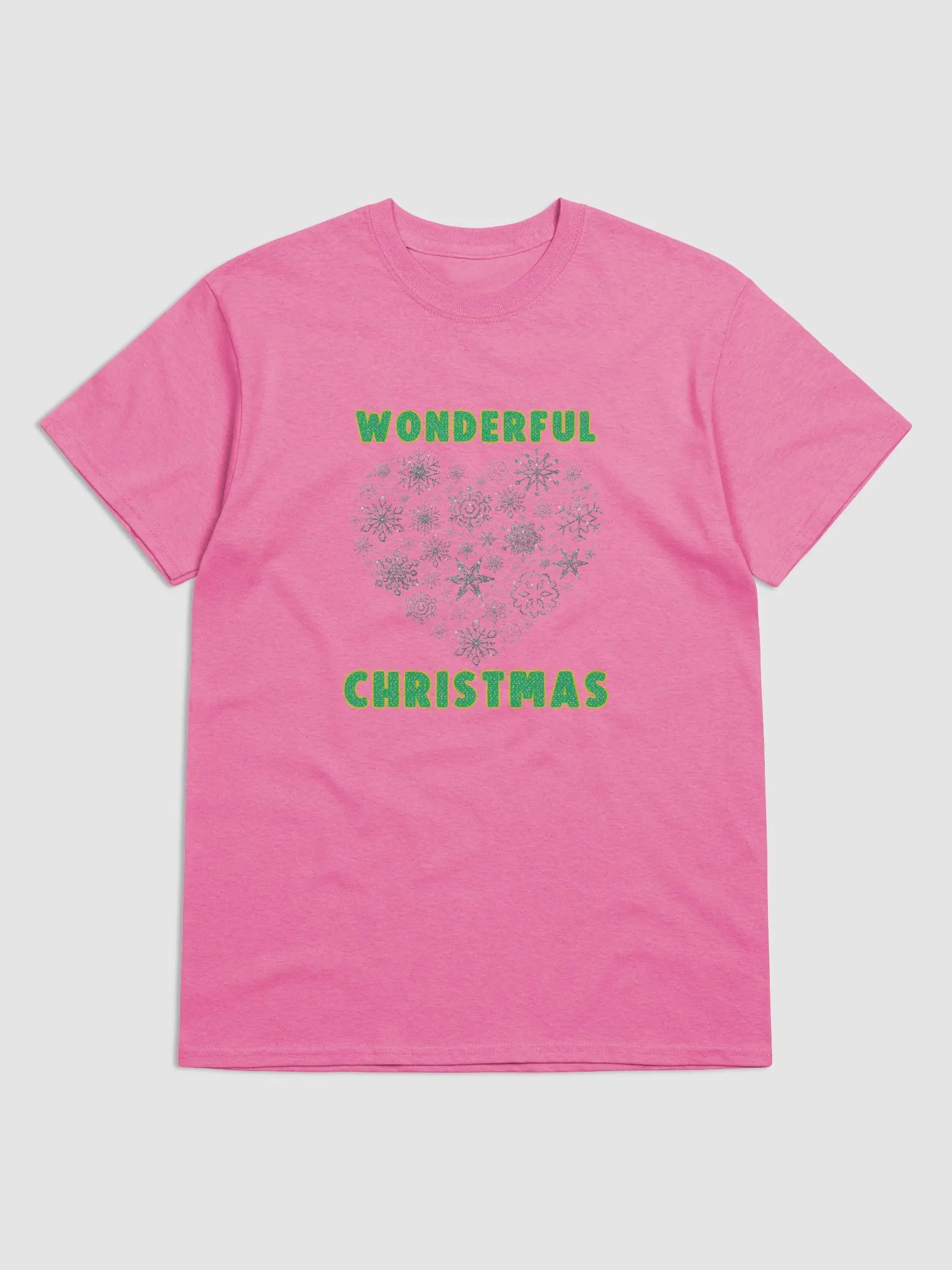 Wonderful Christmas Glitter Heart T-Shirt product image (4)