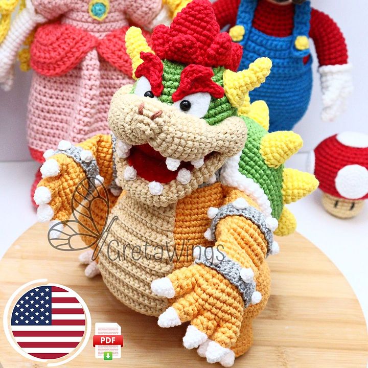 Bowser Amigurumis Pattern (digital download) product image (1)