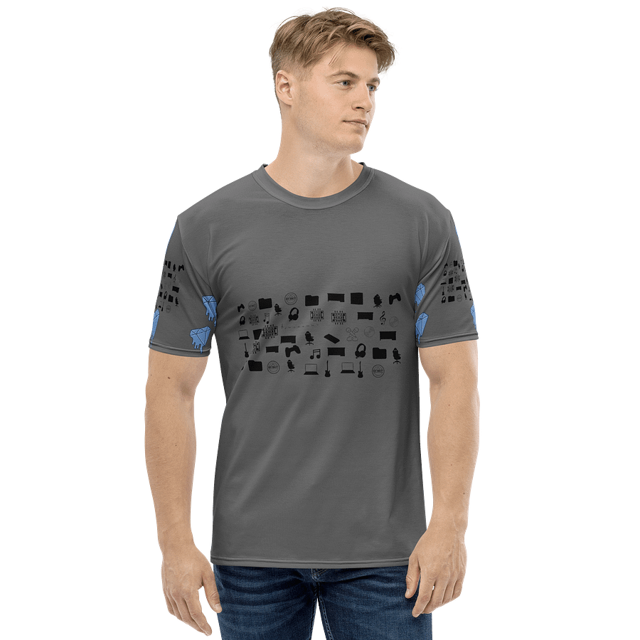 Grey Vlog Academy All-Over Print Crew Neck T-Shirt product image (2)