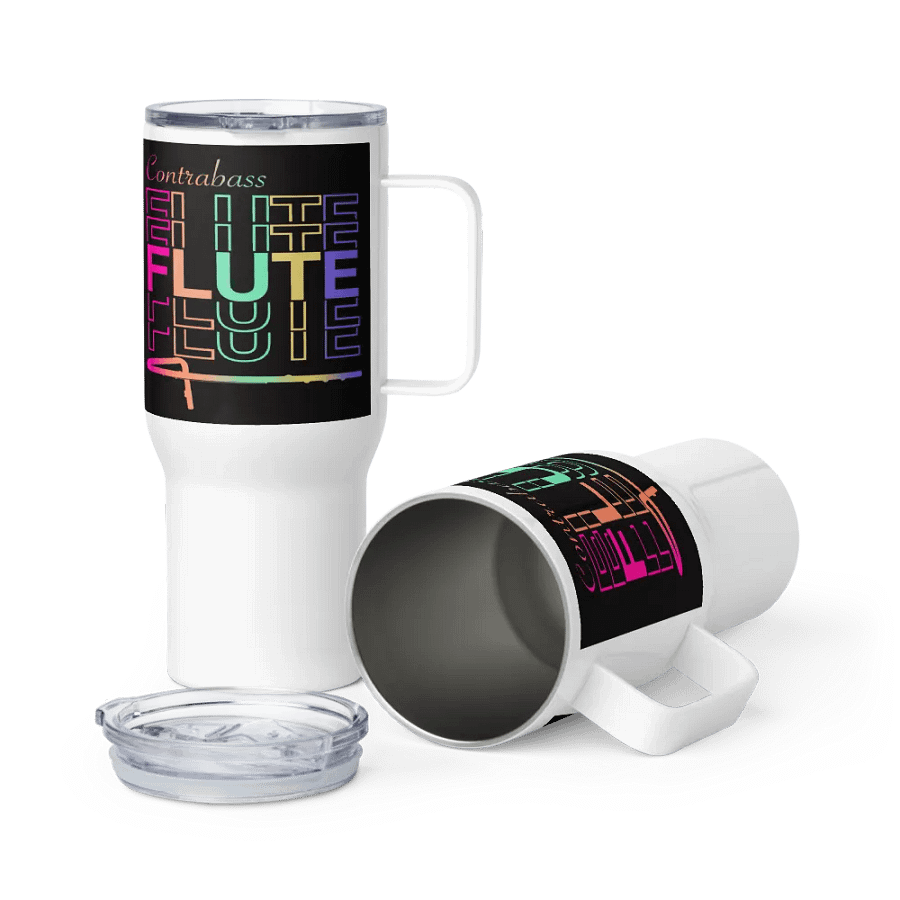 Symmetrical Flute Graphic Travel Mug - Contrabass product image (7)