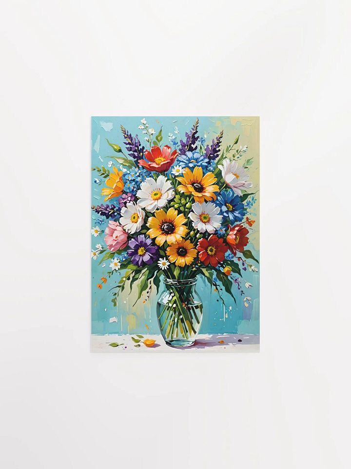 Harmony in Bloom: Vibrant Floral Bouquet Wall Art product image (1)