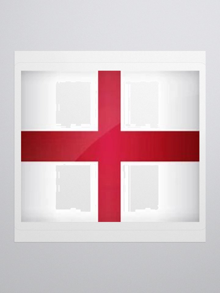 England Flag Sticker | St George’s Cross Design | Durable Vinyl | 3 Sizes product image (2)