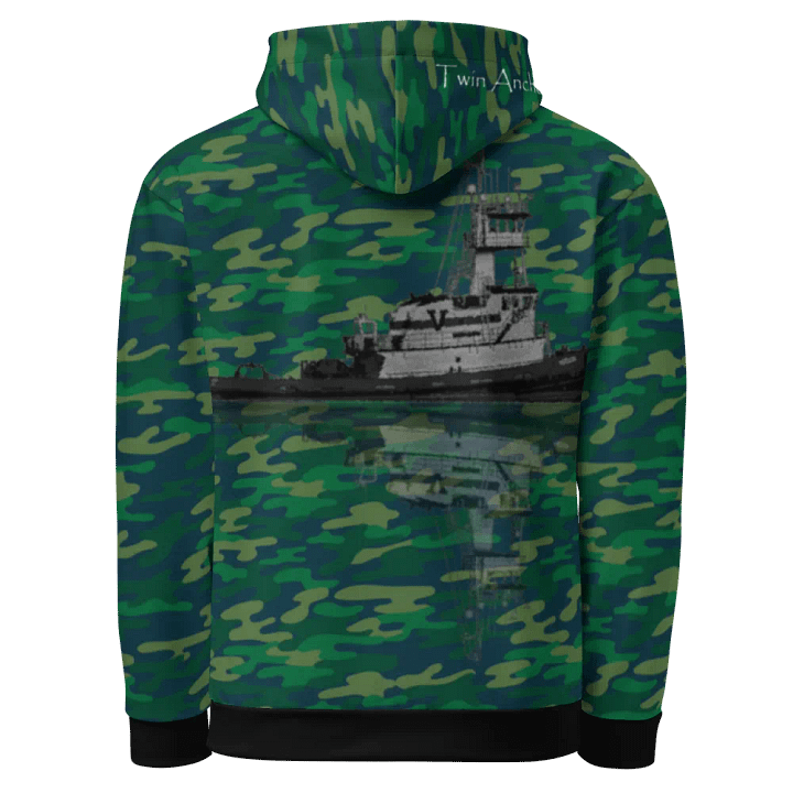 Teal Camouflage Hudson VB Reflection Hoodie product image (1)