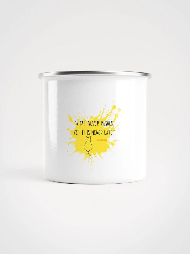 Vaikauri Cat Enamel Adventure Mug product image (1)