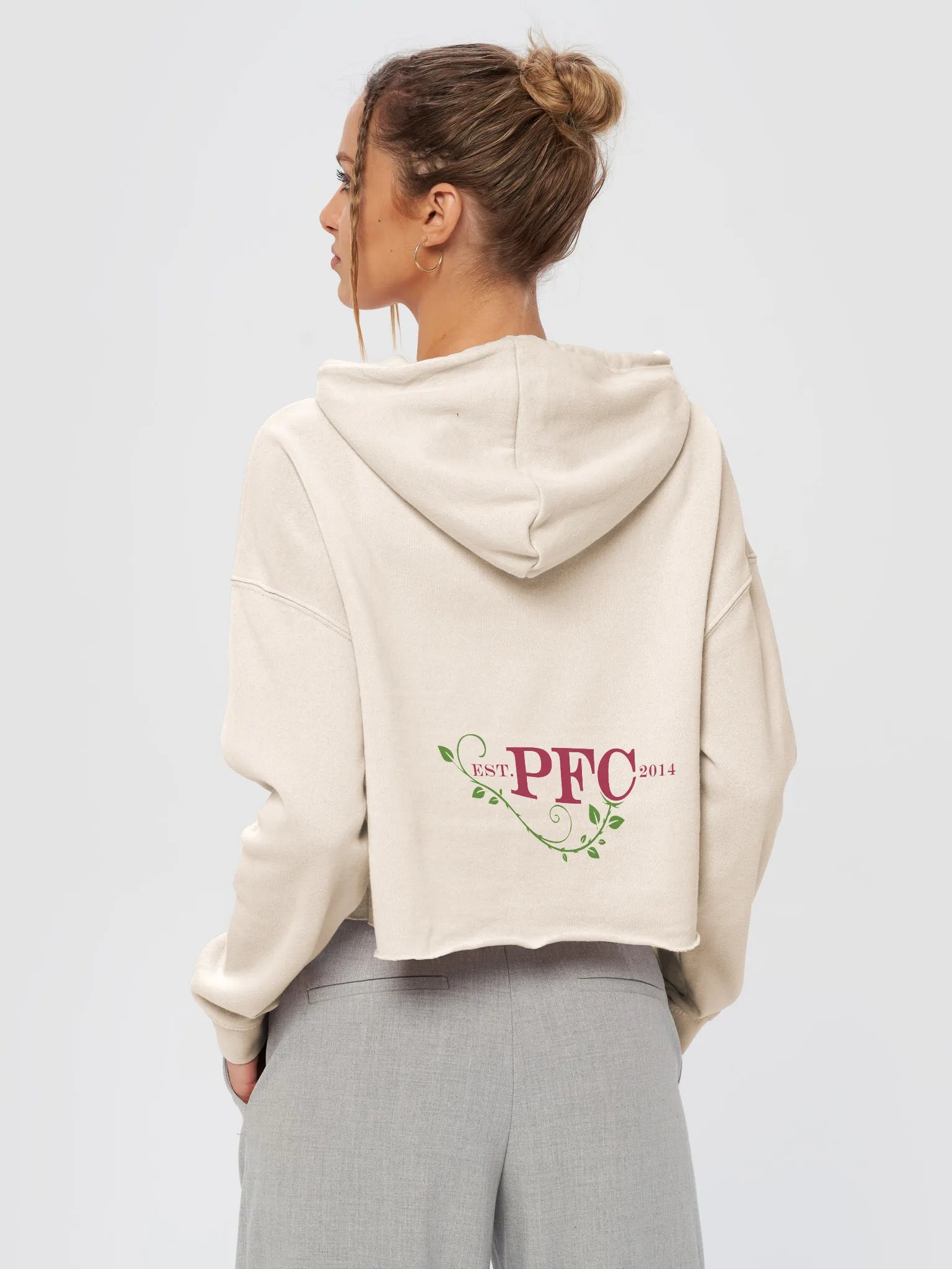 Rose Floral Cropped Hoodie product image (4)