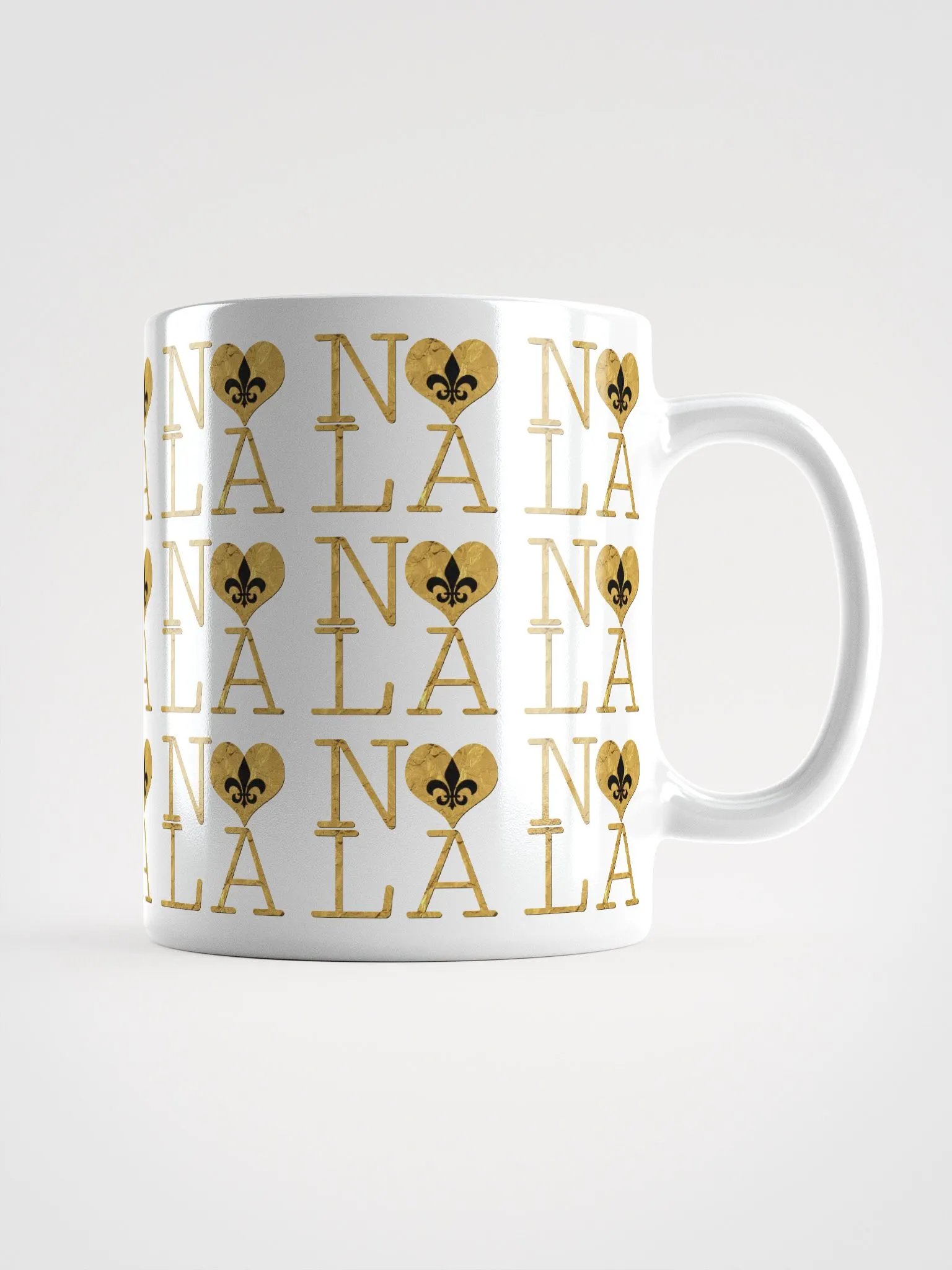 I LOVE NOLA **LEGACY MUG** (FULL GOLD WRAP + FULL INFINITY) product image (3)