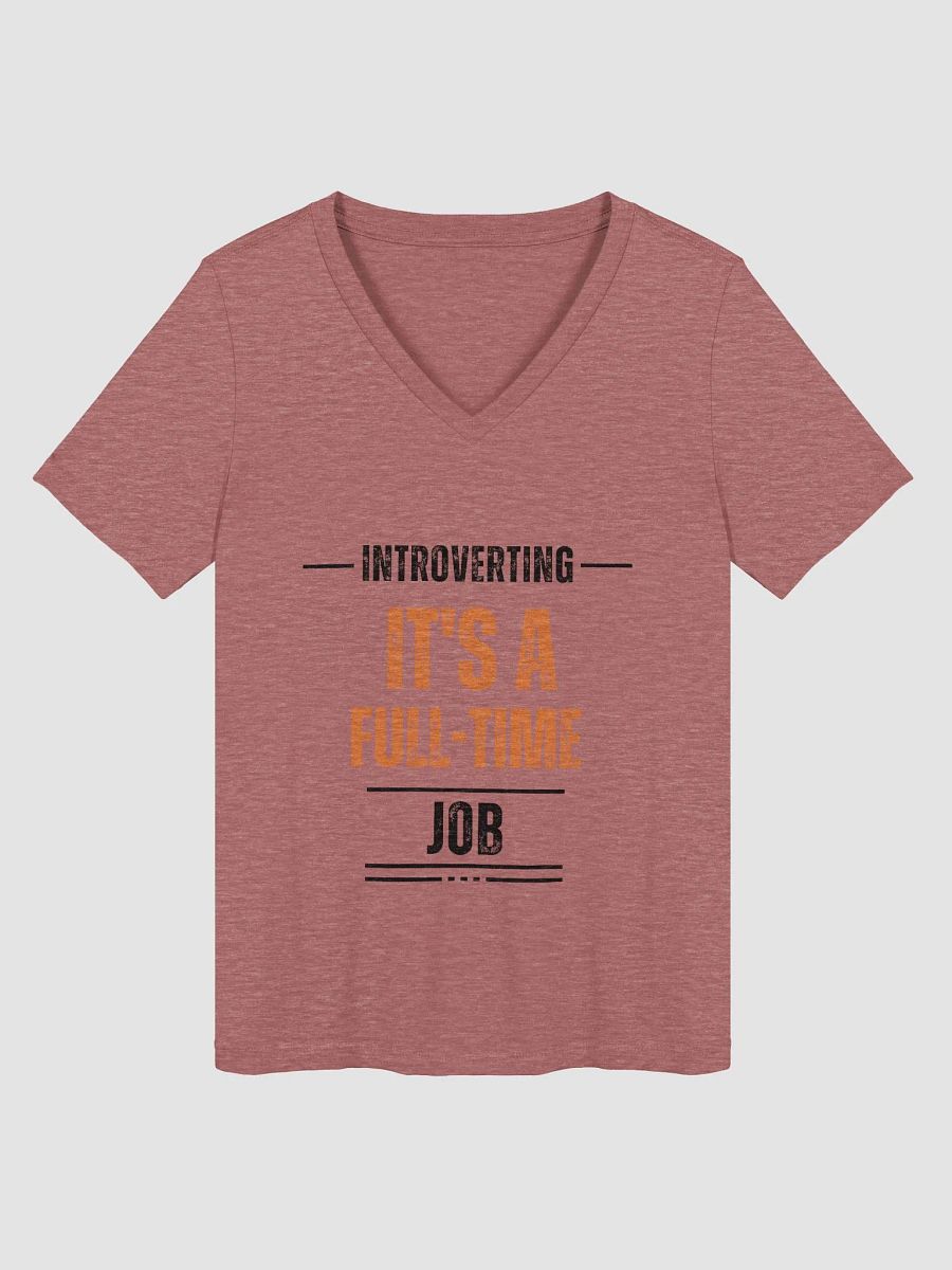 Full-Time Vibe Relaxed V-Neck Tee product image (1)