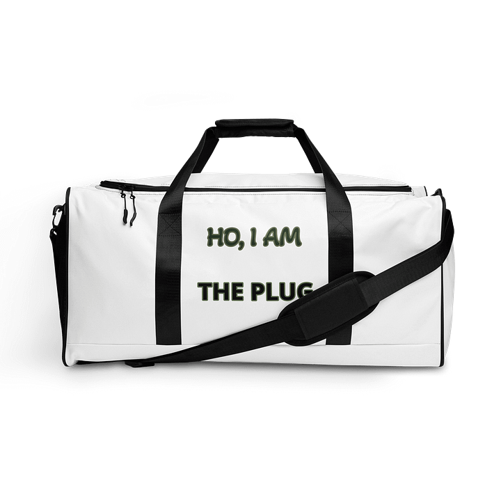 HO, I AM THE PLUG All-Over Duffle Bag product image (1)