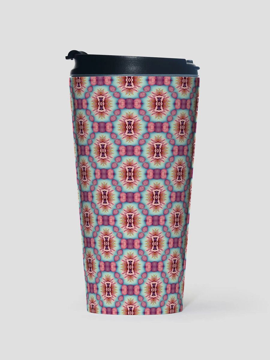 Vibrant Florals & Hearts Travel Mug product image (1)