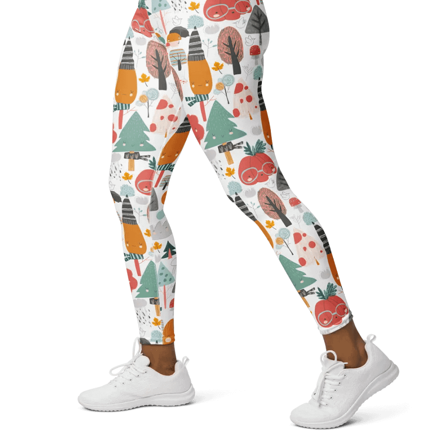 Whimsical Forest Scene High-Waist Leggings product image (5)