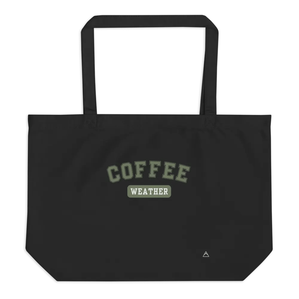 Coffee Weather | Black Tote (Sage) product image (1)