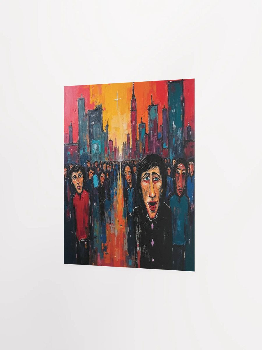 Vibrant Cityscape Crowd Poster product image (25)