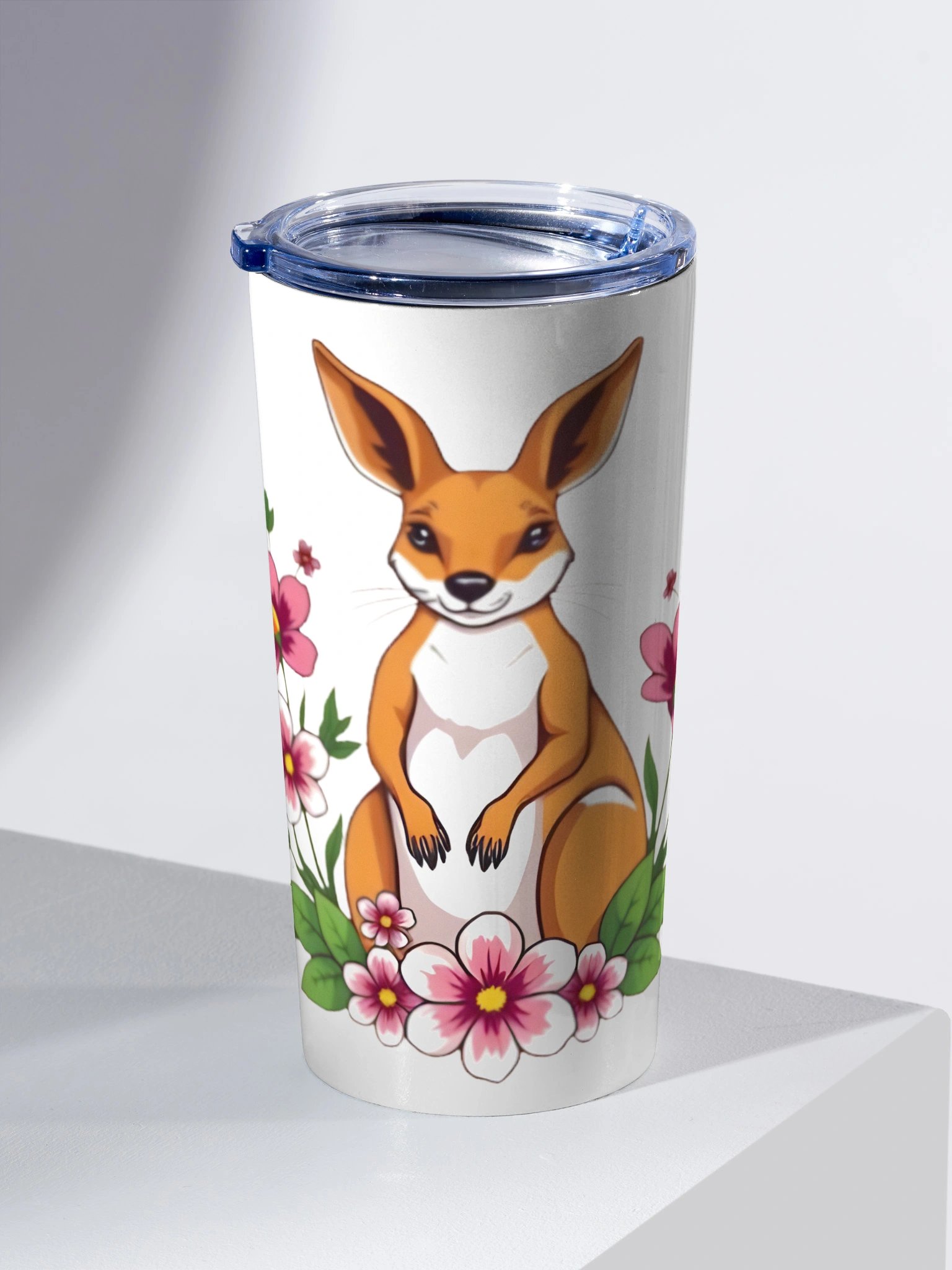 Floral Kangaroo 20oz Stainless Steel Tumbler product image (2)