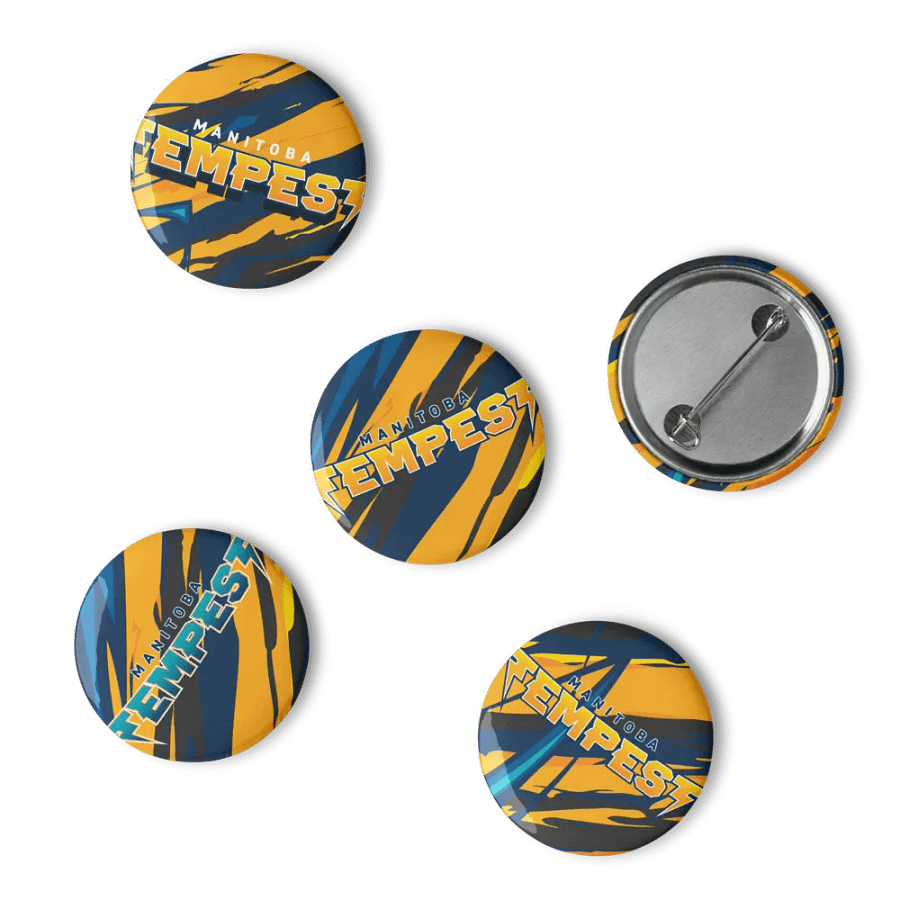 Tempest Dodgeball Club Pin Button Set product image (1)