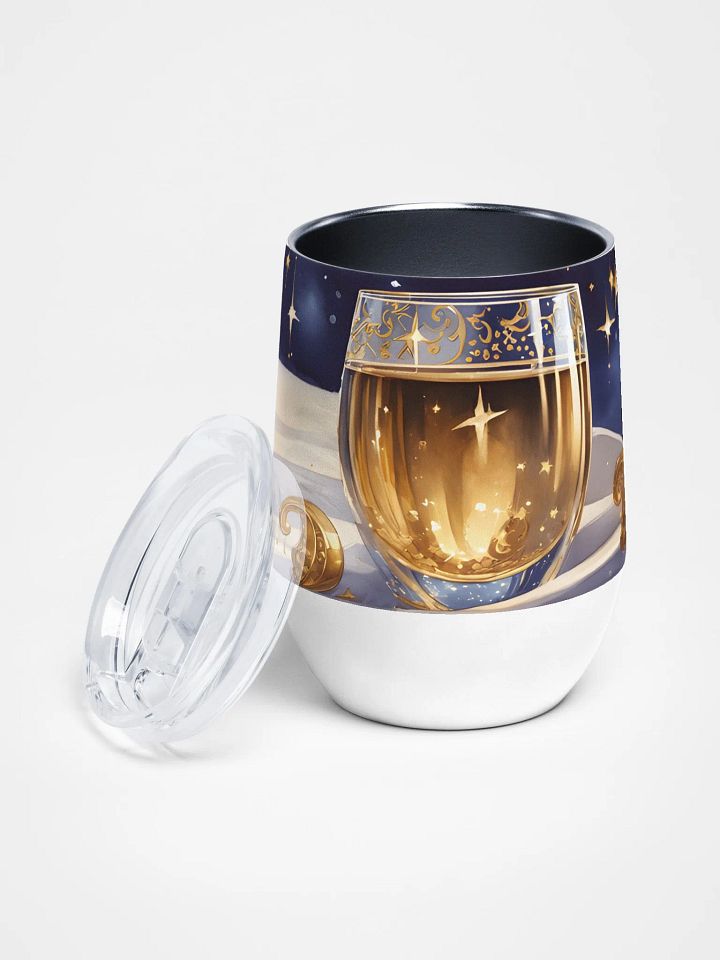 Starry Night Wine Tumbler 12 Oz – Celestial Elegance in Every Sip product image (2)