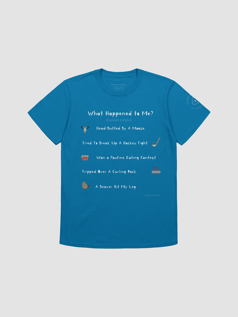 WHAT HAPPENED TO ME ? (Canadian Edition): Unisex Softstyle T-shirt, Sapphire Blue product image (1)