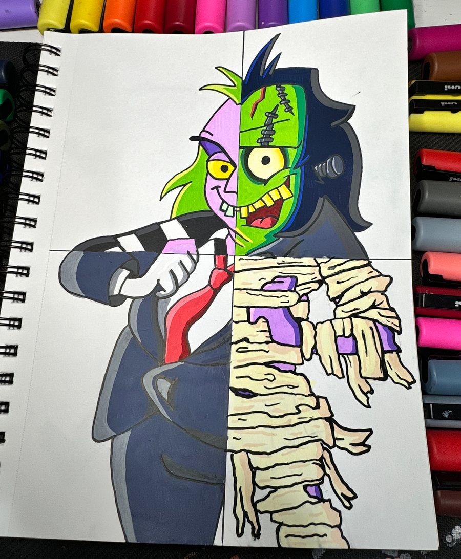 BeetleJuice in 4 Halloween styles! product image (1)