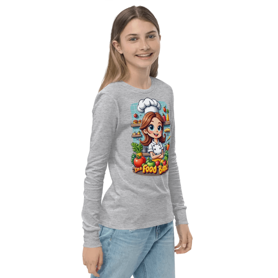 Food Babe Chef Youth Long Sleeve Tee product image (22)