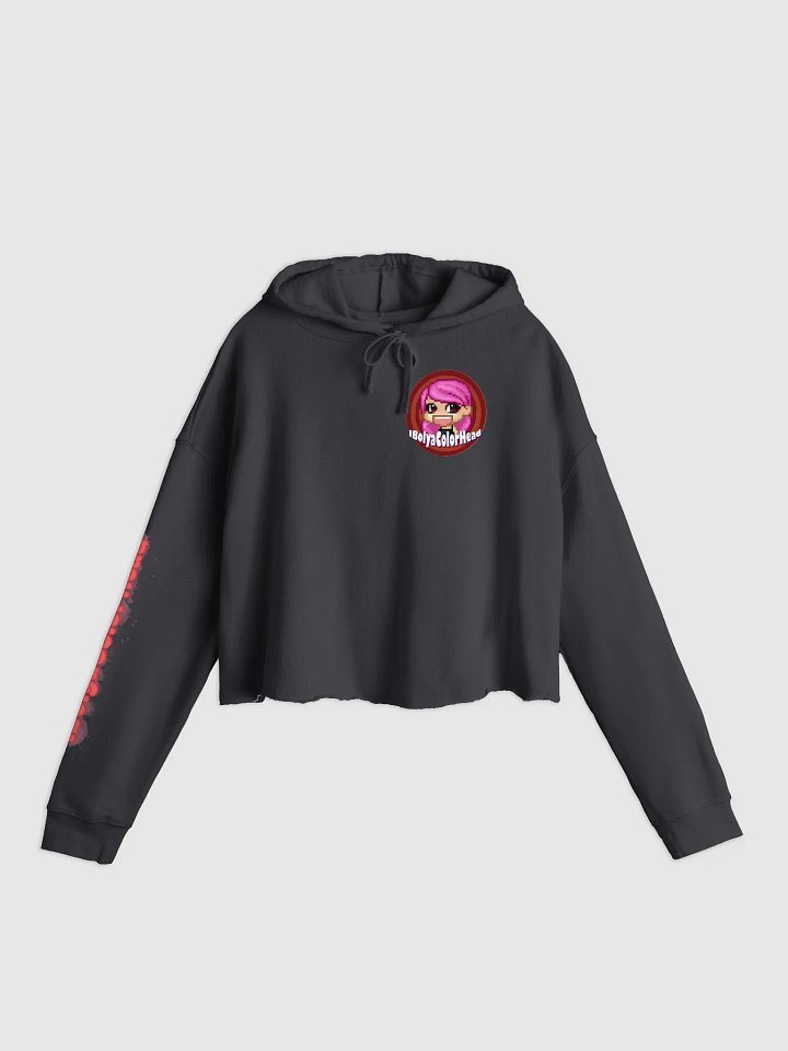 IbolyaColorHead Logo Crop Top Hoodie F product image (1)