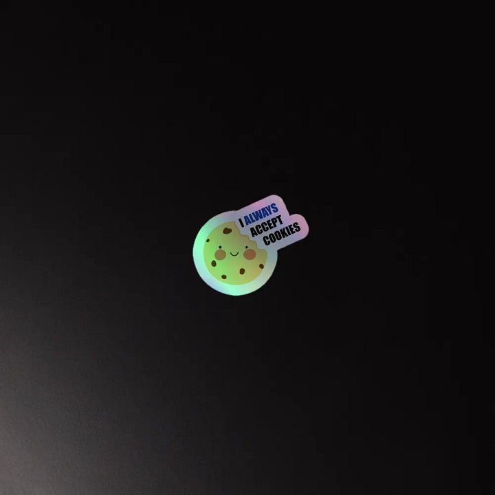 Always accept cookie stickers (Holo) product image (4)