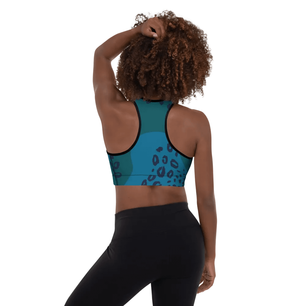 Flowing Teal Camo Sports Bra product image (7)